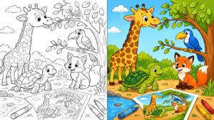 Animal Adaptation Coloring Pages featured image