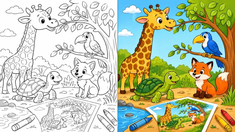 Animal Adaptation Coloring Pages featured image