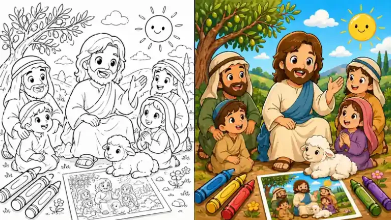 Bible Character Coloring Pages featured image