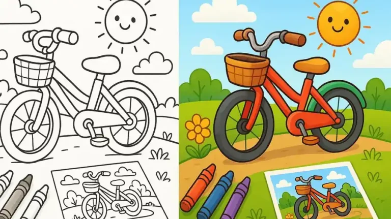 Bicycle Coloring Pages featured image