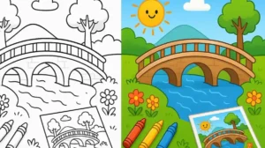 Bridge Coloring Pages featured image