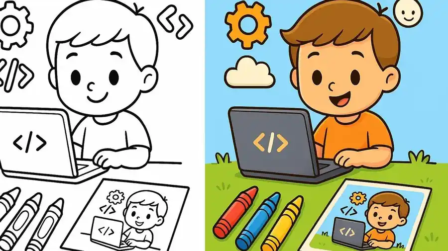 Coding Coloring Pages featured image