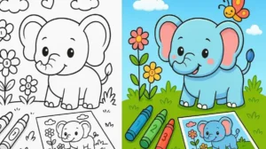Color By Number Easy Kindergarten Coloring Pages featured image