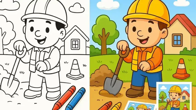 Community Worker Coloring Pages featured image