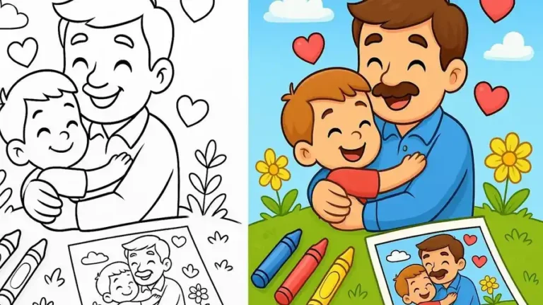 Father S Day Coloring Pages featured image
