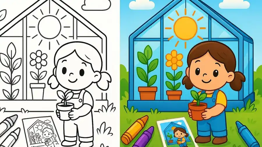 Greenhouse Effects Coloring Pages featured image
