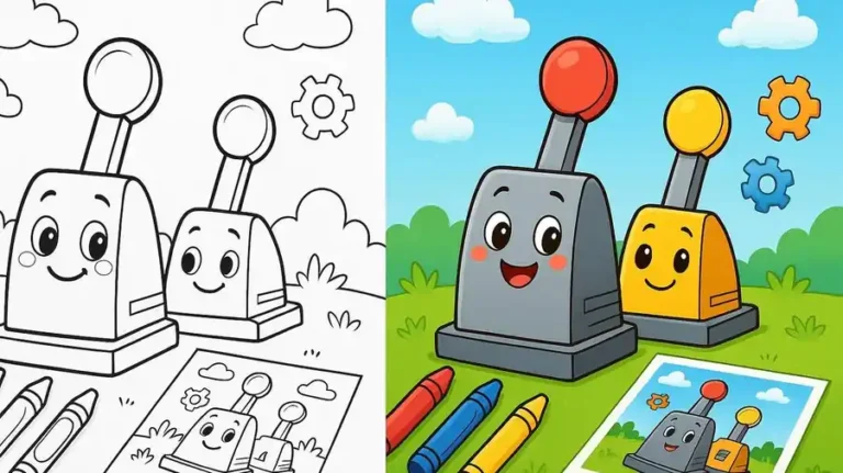 Levers Coloring Pages featured image