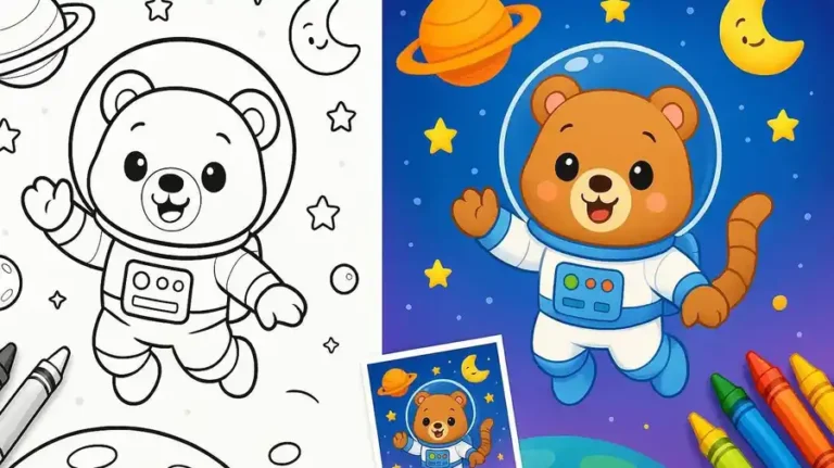 Outer Space Coloring Pages featured image