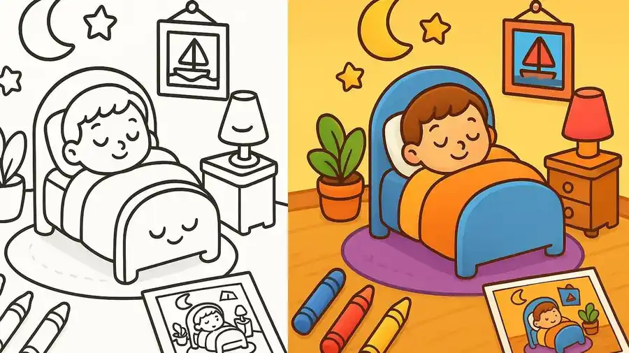 Pocket Bedrooms Coloring Pages featured image