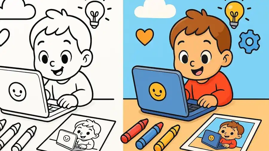 Technology Coloring Pages featured image