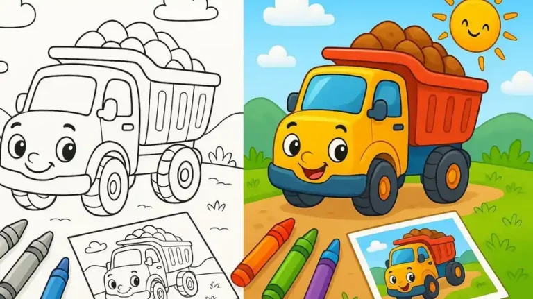 Trucks Coloring Pages featured image
