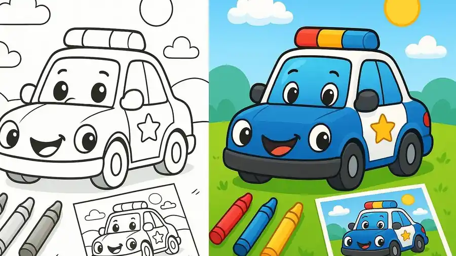 Vehicle Coloring Pages Kids Coloring Pages featured image