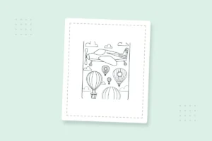 Airplane Coloring Pages — printable coloring page preview
