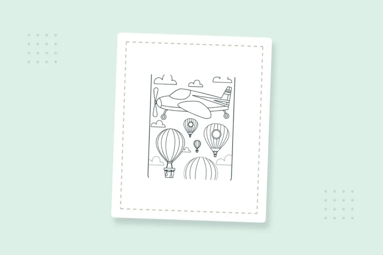 Airplane Coloring Pages — printable coloring page preview