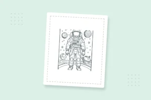 Astronaut Coloring Pages: 24 Free Printable PDFs — printable coloring page preview