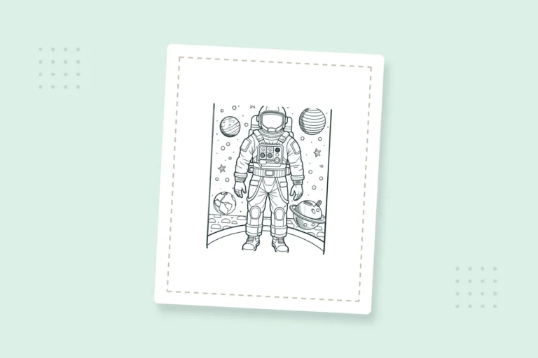 Astronaut Coloring Pages: 24 Free Printable PDFs — printable coloring page preview