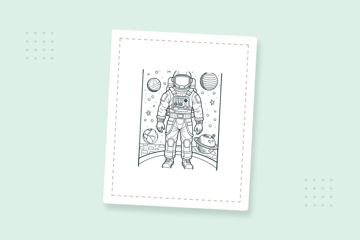 Astronaut Coloring Pages: 24 Free Printable PDFs — printable coloring page preview