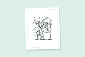 Bold and Easy Christmas Coloring Pages: 22 Free Printable PDFs — printable coloring page preview