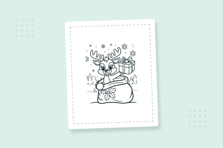 Bold and Easy Christmas Coloring Pages: 22 Free Printable PDFs — printable coloring page preview