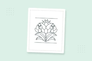 Bold & Easy Floral Coloring Pages: 24 Free Printable PDFs — printable coloring page preview