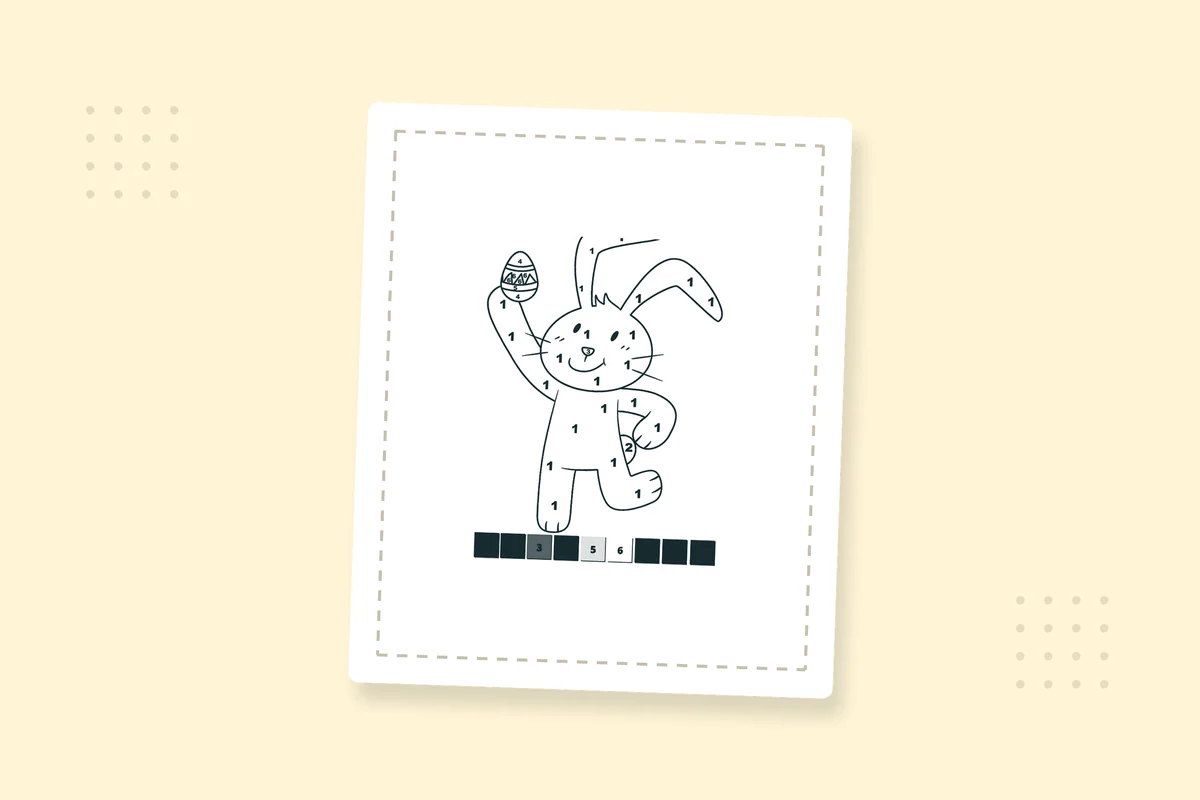Color by Number Easter: 20 Free Printable PDFs — printable coloring page preview