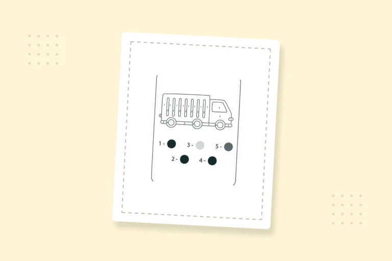 Transportation Color by Number: 10 Free PDFs — printable coloring page preview