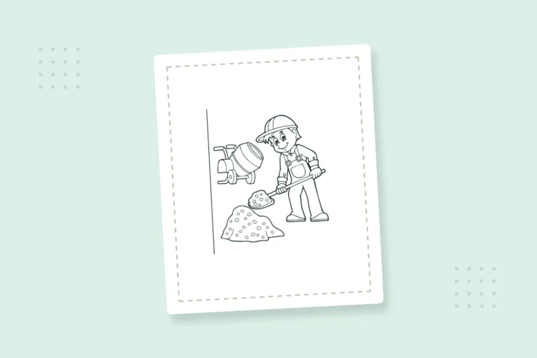 Community Worker Coloring Pages: 20 Free Printable PDFs — printable coloring page preview