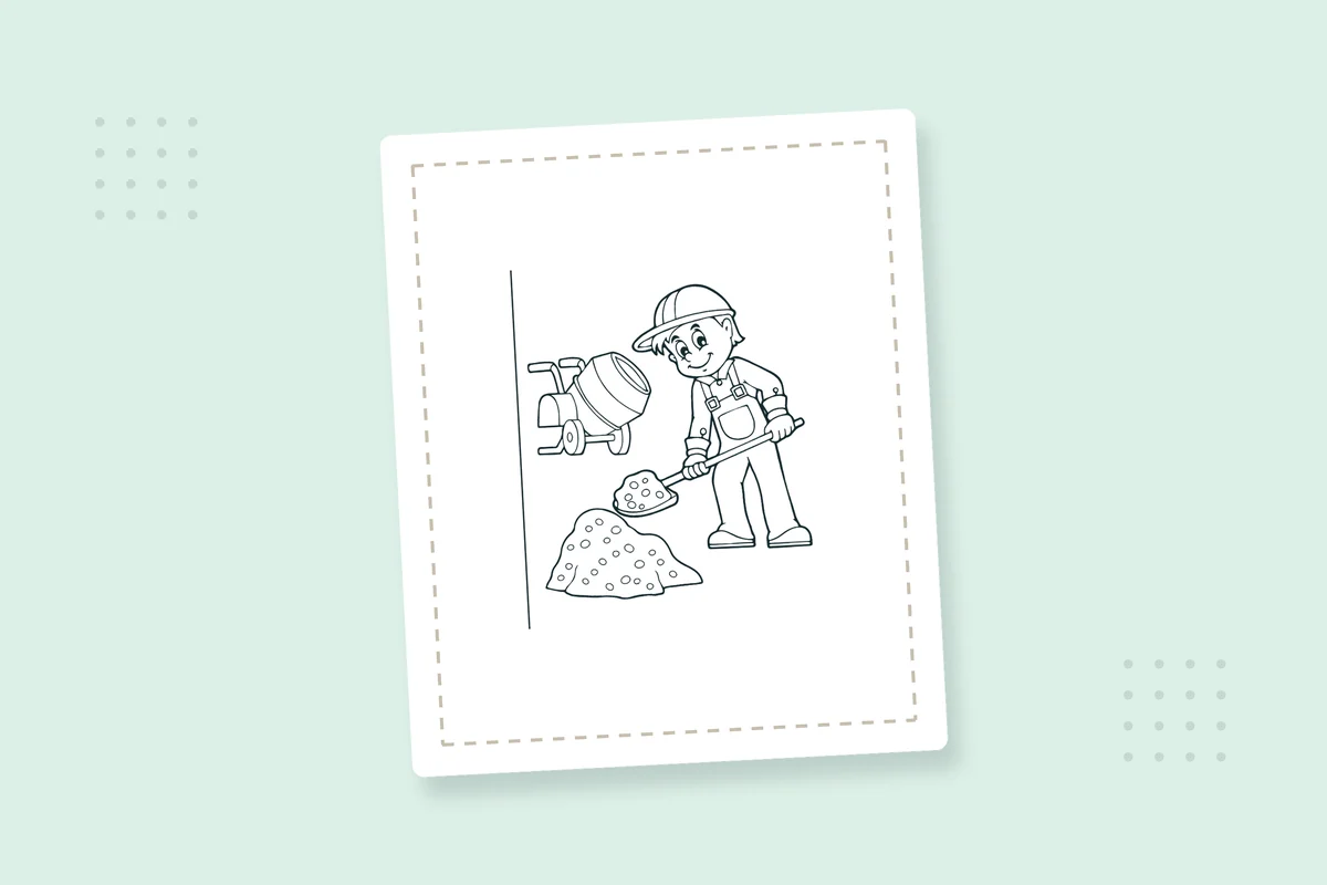 Community Worker Coloring Pages: 20 Free Printable PDFs — printable coloring page preview