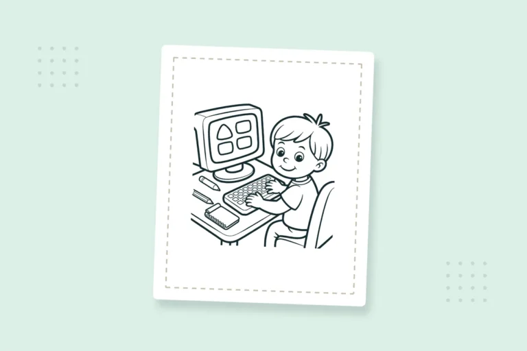 Computer Coloring Pages: 24 Free Printable PDFs — printable coloring page preview