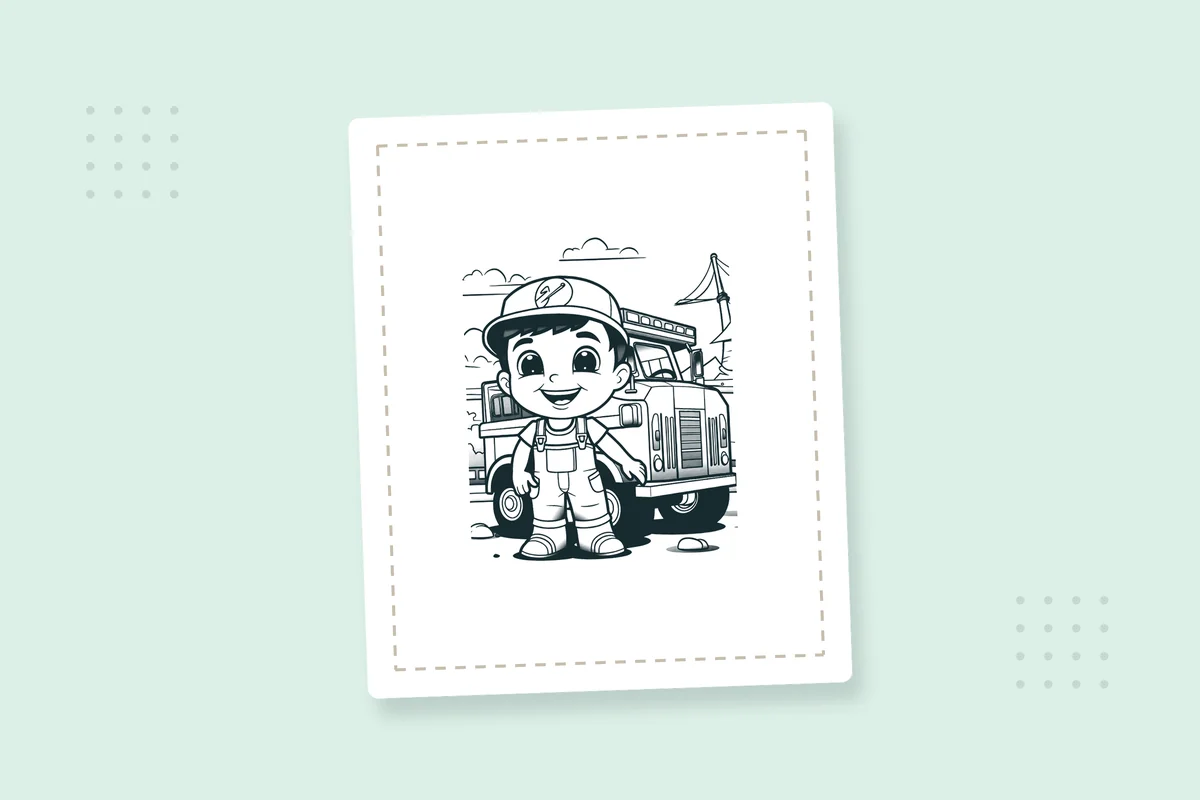 Construction Worker Coloring Pages: 24 Free Printable PDFs — printable coloring page preview