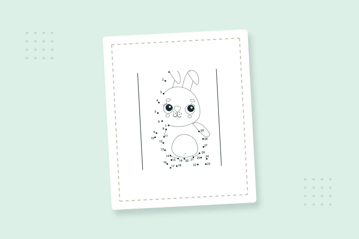 Cute Animals Dot to Dot: 20 Free Printable PDFs — printable coloring page preview