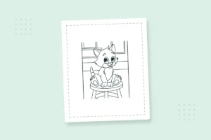 Cute Cat Coloring Pages: 20 Free Printable PDFs — printable coloring page preview