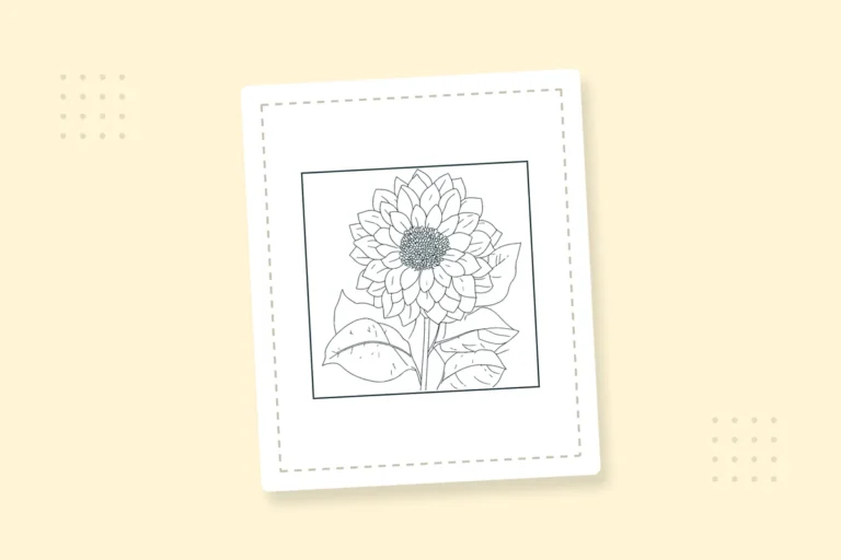 Cute Flower Coloring Pages — printable coloring page preview