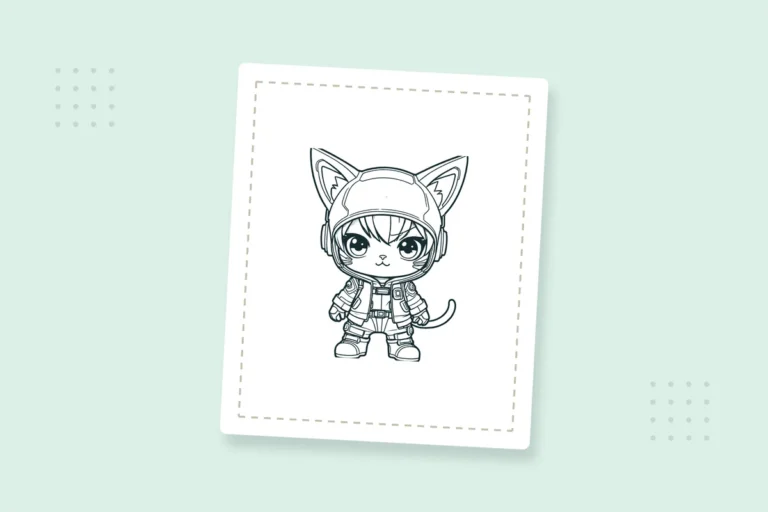 Cute Kawaii Cat Coloring Pages: 20 Free Printable PDFs — printable coloring page preview