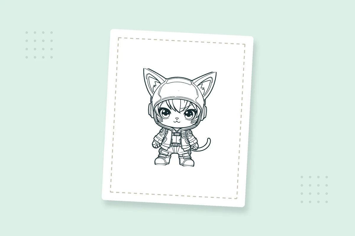 Cute Kawaii Cat Coloring Pages: 20 Free Printable PDFs — printable coloring page preview