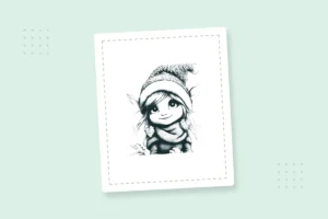Cute Kawaii Christmas Elf Coloring Pages: 20 Free PDFs — printable coloring page preview