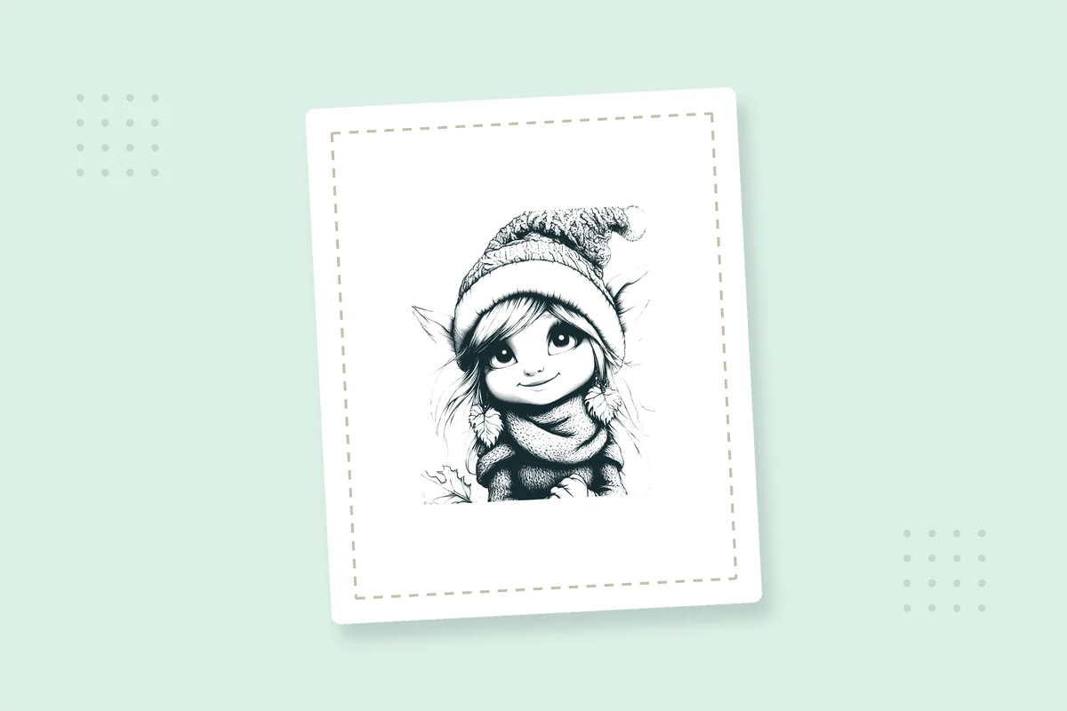 Cute Kawaii Christmas Elf Coloring Pages: 20 Free PDFs — printable coloring page preview