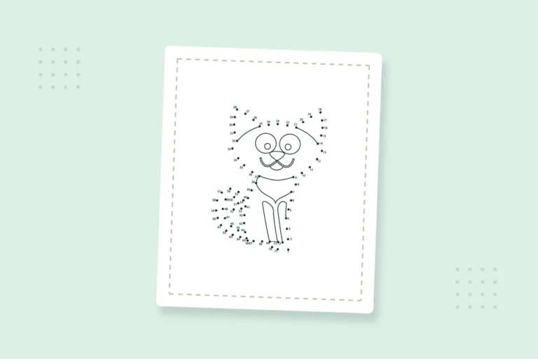Dot to Dot Animal Coloring Pages: 40 Free PDFs — printable coloring page preview