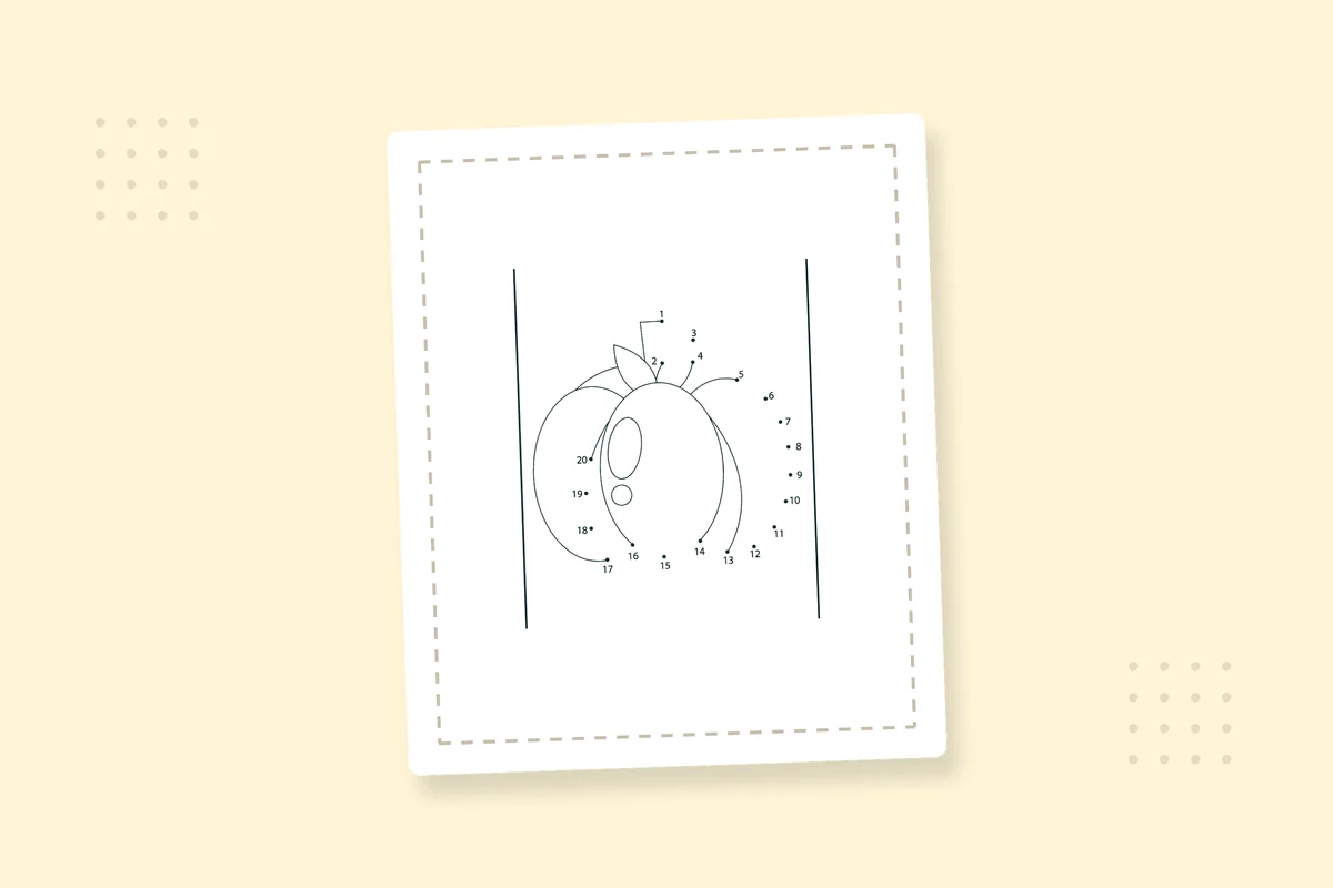 Dot-to-Dot Autumn Coloring Pages: 30 Free Printable PDFs — printable coloring page preview