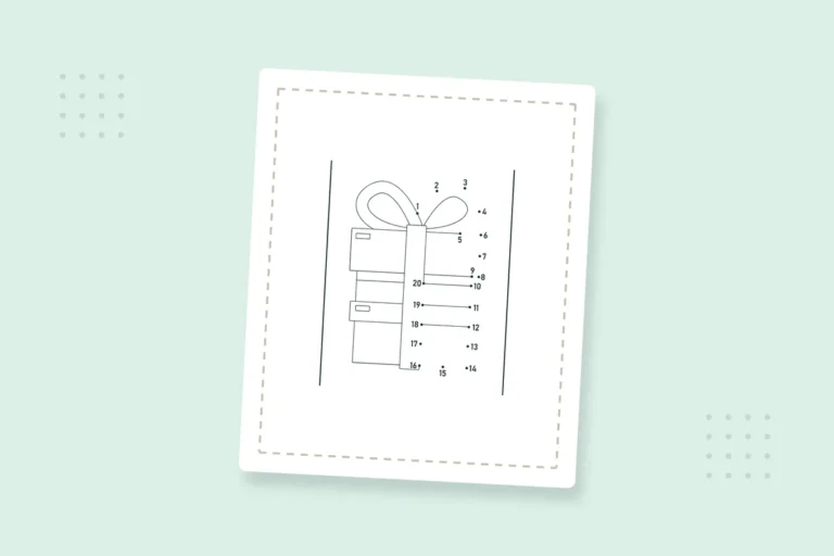 Dot-to-Dot Christmas Coloring Pages: 30 Free Printable PDFs — printable coloring page preview