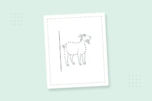 Dot-to-Dot Goats Coloring Pages: 24 Free Printable PDFs — printable coloring page preview