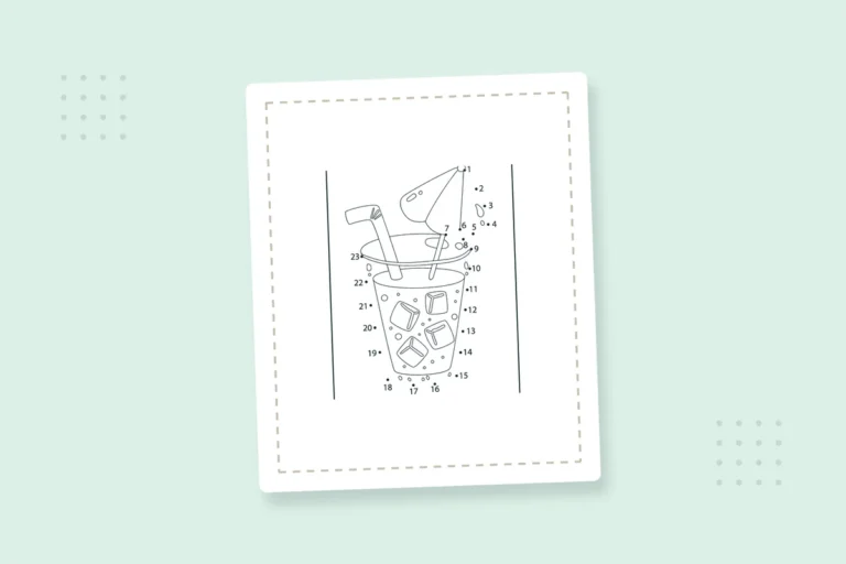 Dot-to-Dot Summer Coloring Pages: 30 Free Printable PDFs — printable coloring page preview