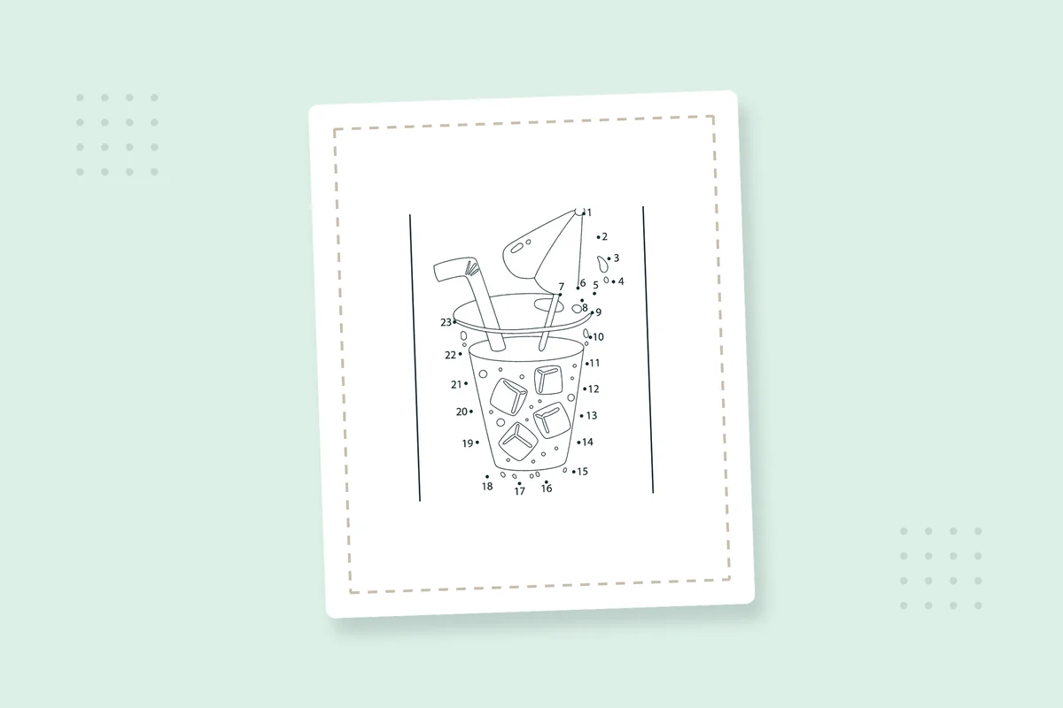Dot-to-Dot Summer Coloring Pages: 30 Free Printable PDFs — printable coloring page preview