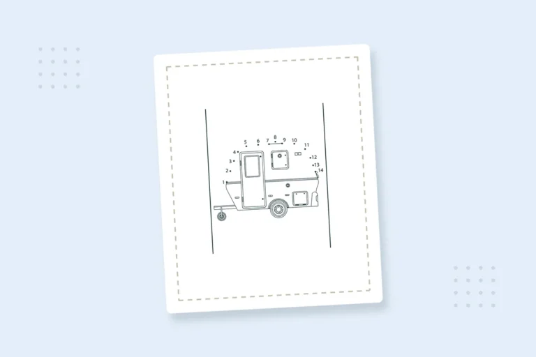 Dot-to-Dot Vehicle Coloring Pages: 20 Free Printable PDFs — printable coloring page preview