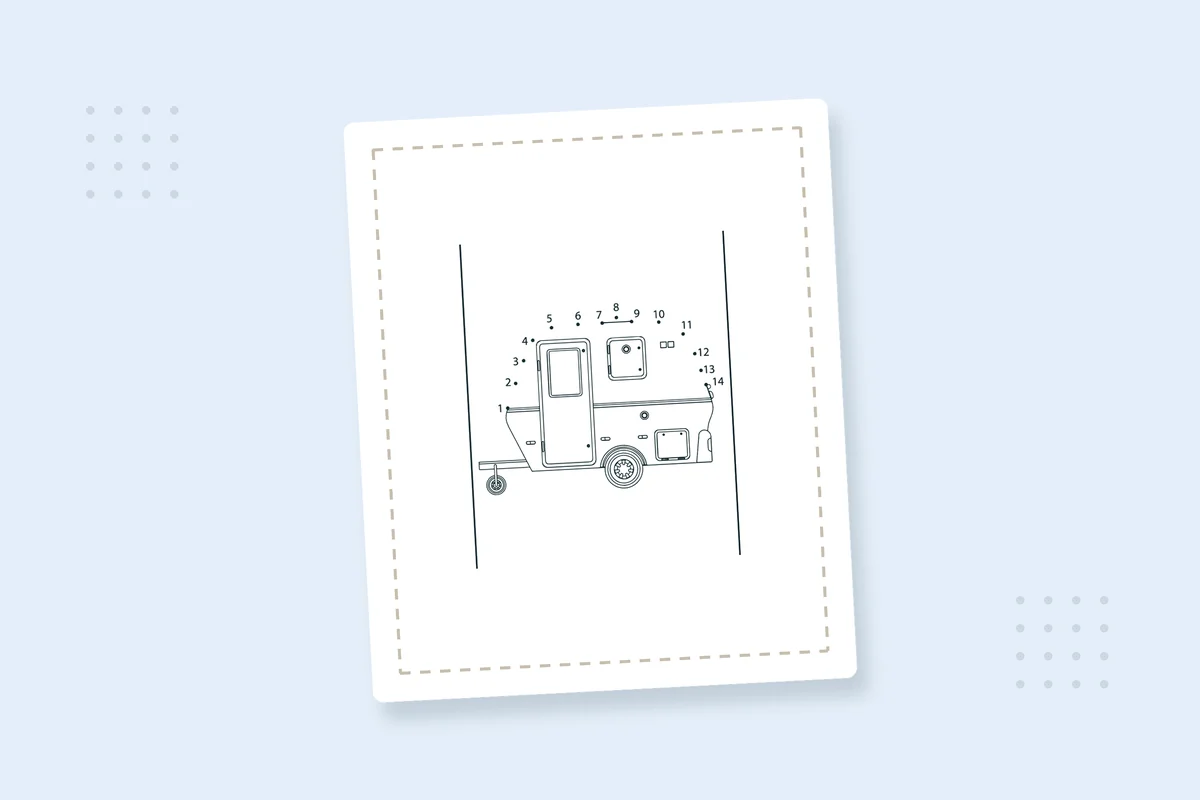 Dot-to-Dot Vehicle Coloring Pages: 20 Free Printable PDFs — printable coloring page preview