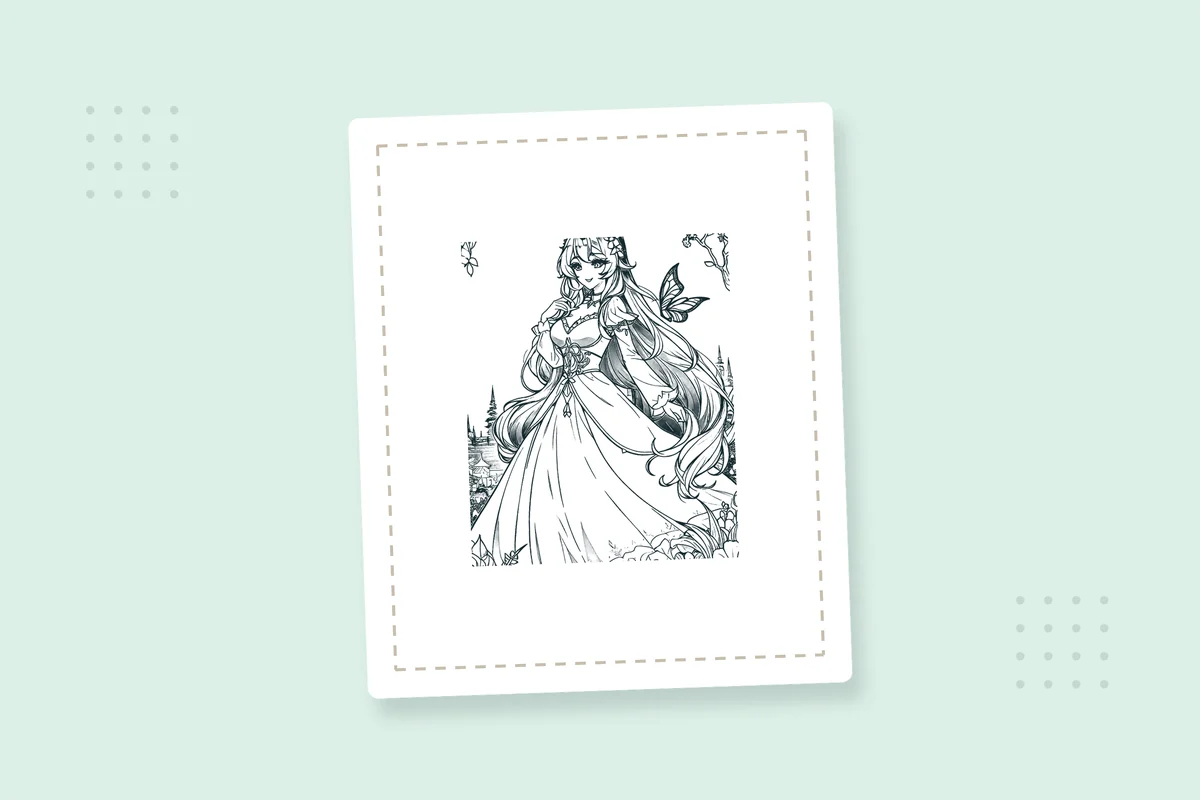 Fairy Princess Coloring Pages — printable coloring page preview