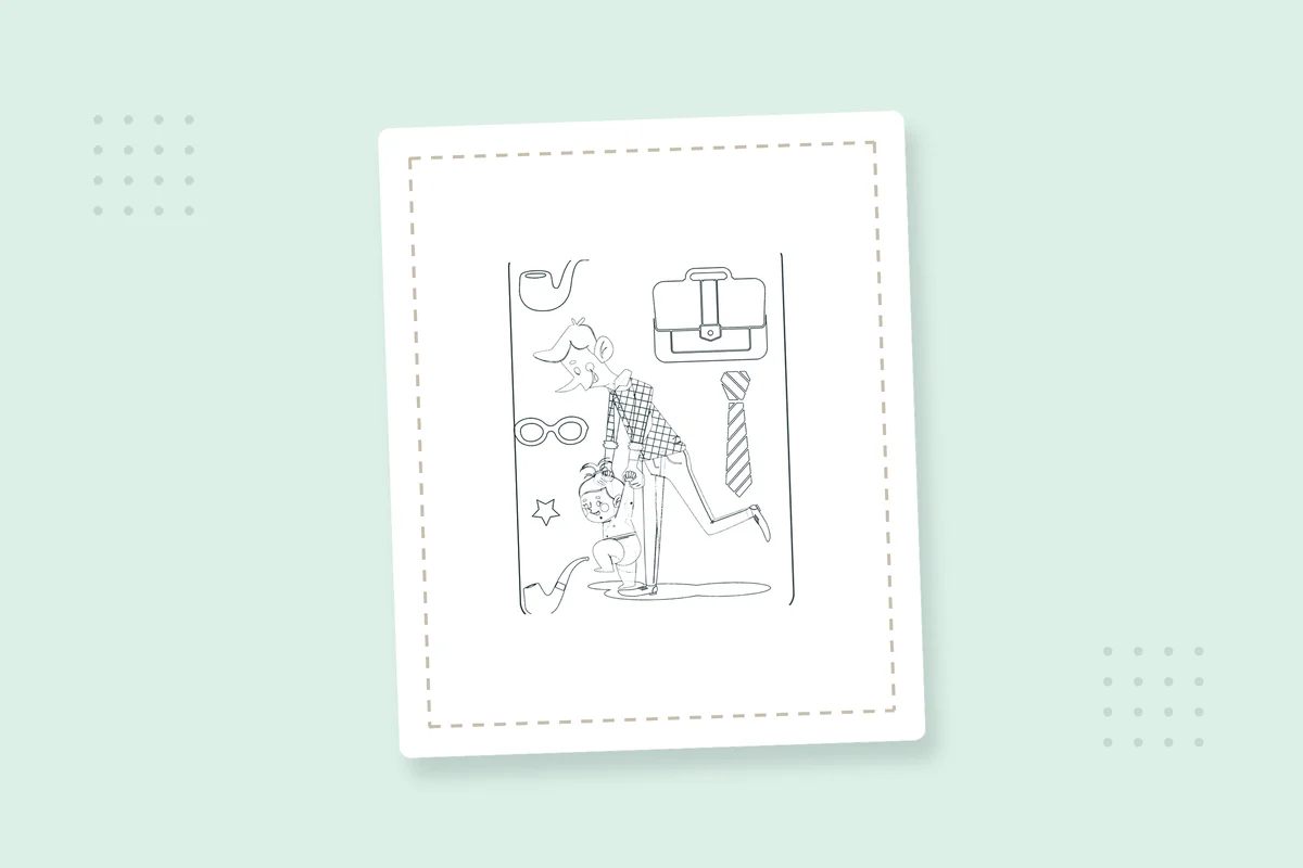 Father's Day Coloring Pages: 18 Free Printable PDFs — printable coloring page preview