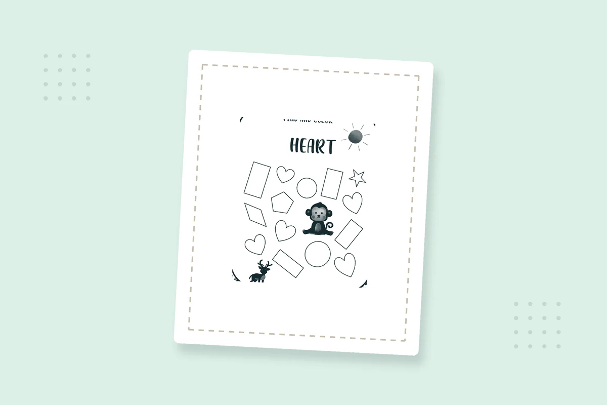 Find and Color Shapes Activity: 10 Free Printable PDFs — printable coloring page preview