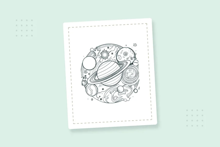 Galaxy & Planet Coloring Pages: 20 Free Printable PDFs — printable coloring page preview