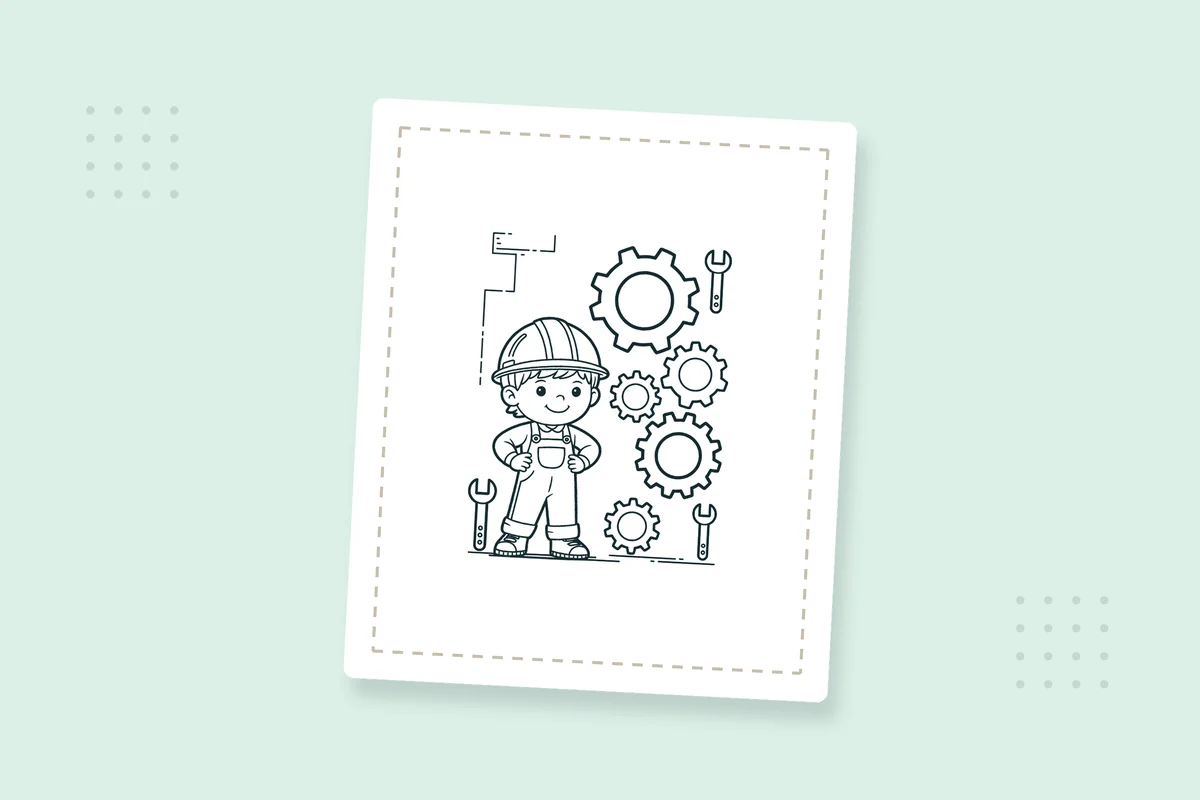 Gear Coloring Pages: 26 Free Printable PDFs — printable coloring page preview